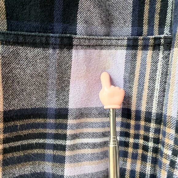 Vans x Anderson Paak Plaid Reversible Chore Jacket Men’s L/XL Purple Blue C36 - Picture 11 of 13